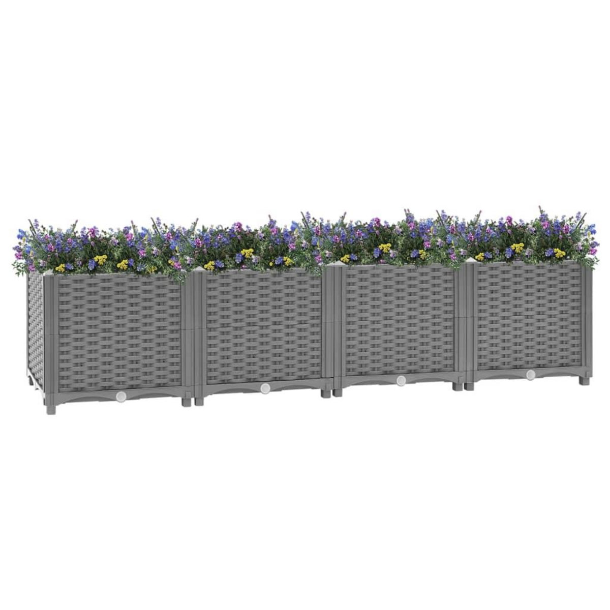 VIDAXL Lit sureleve gris clair 160x40x38 cm Polypropylene