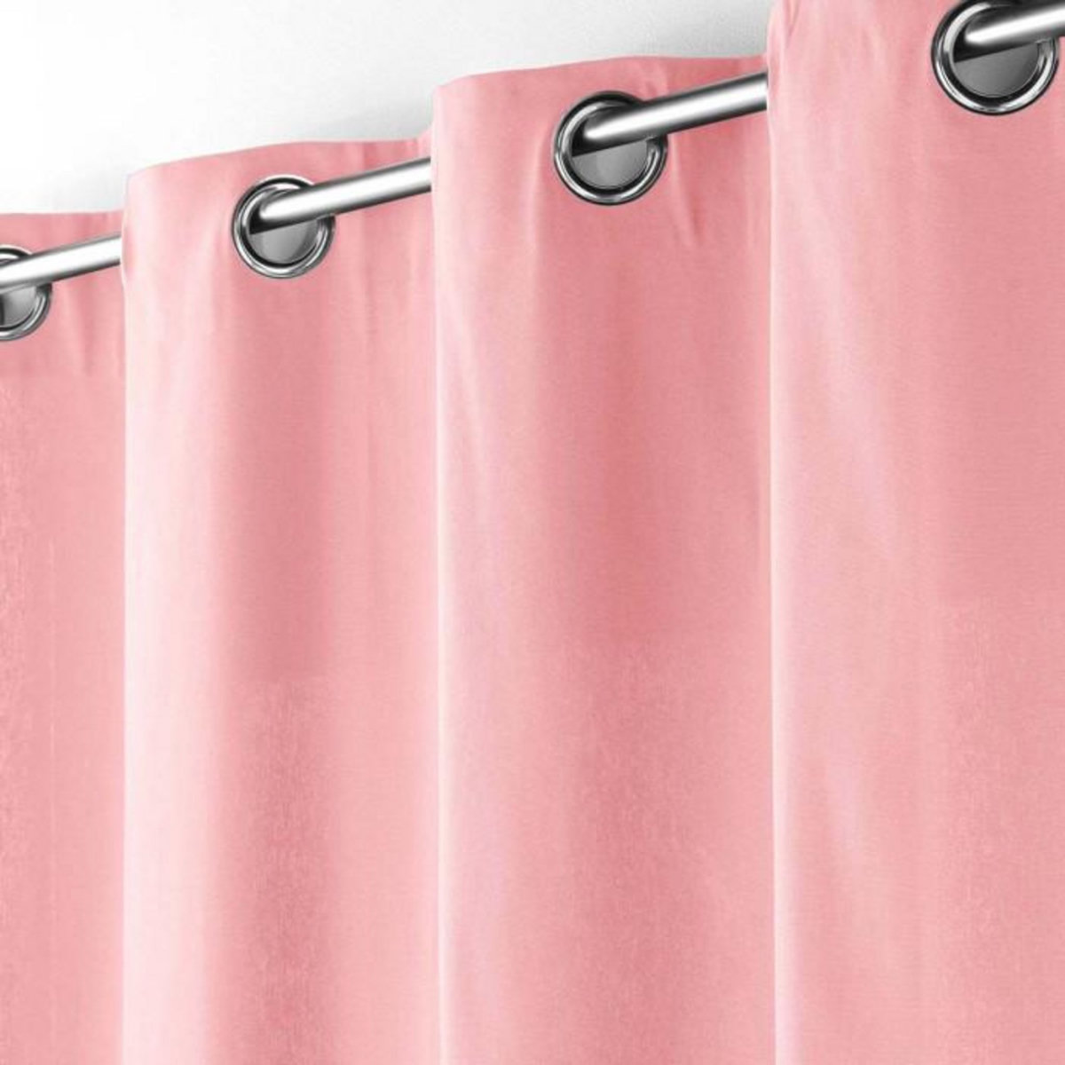 Paris Prix Rideau à Oeillets  Panama  140x240cm Rose Dragée