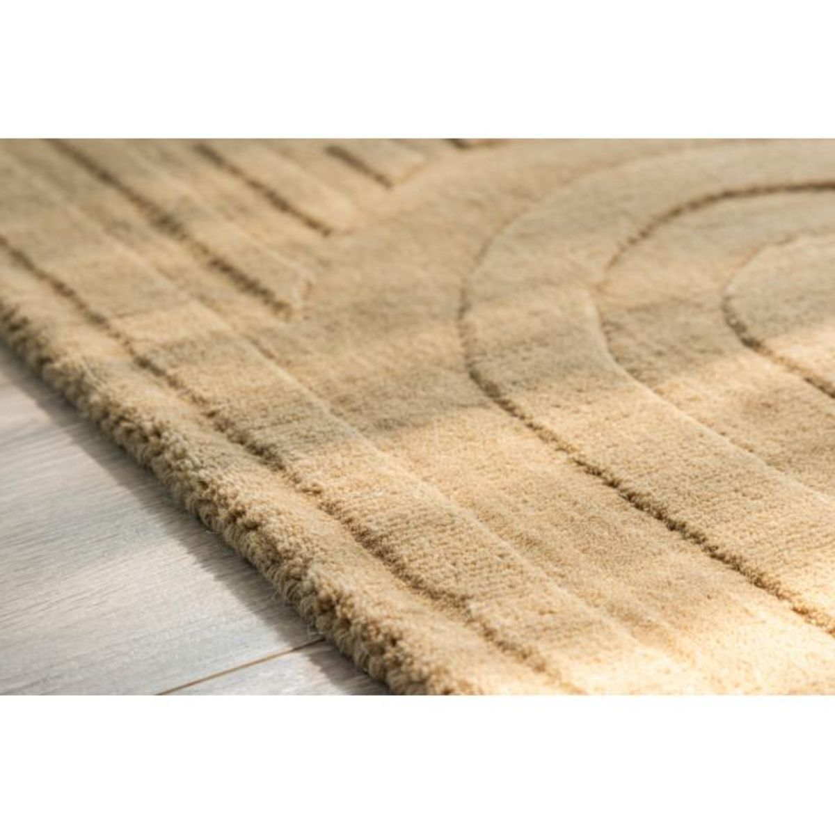 Paris Prix Tapis Déco  Nora  50x80cm Beige