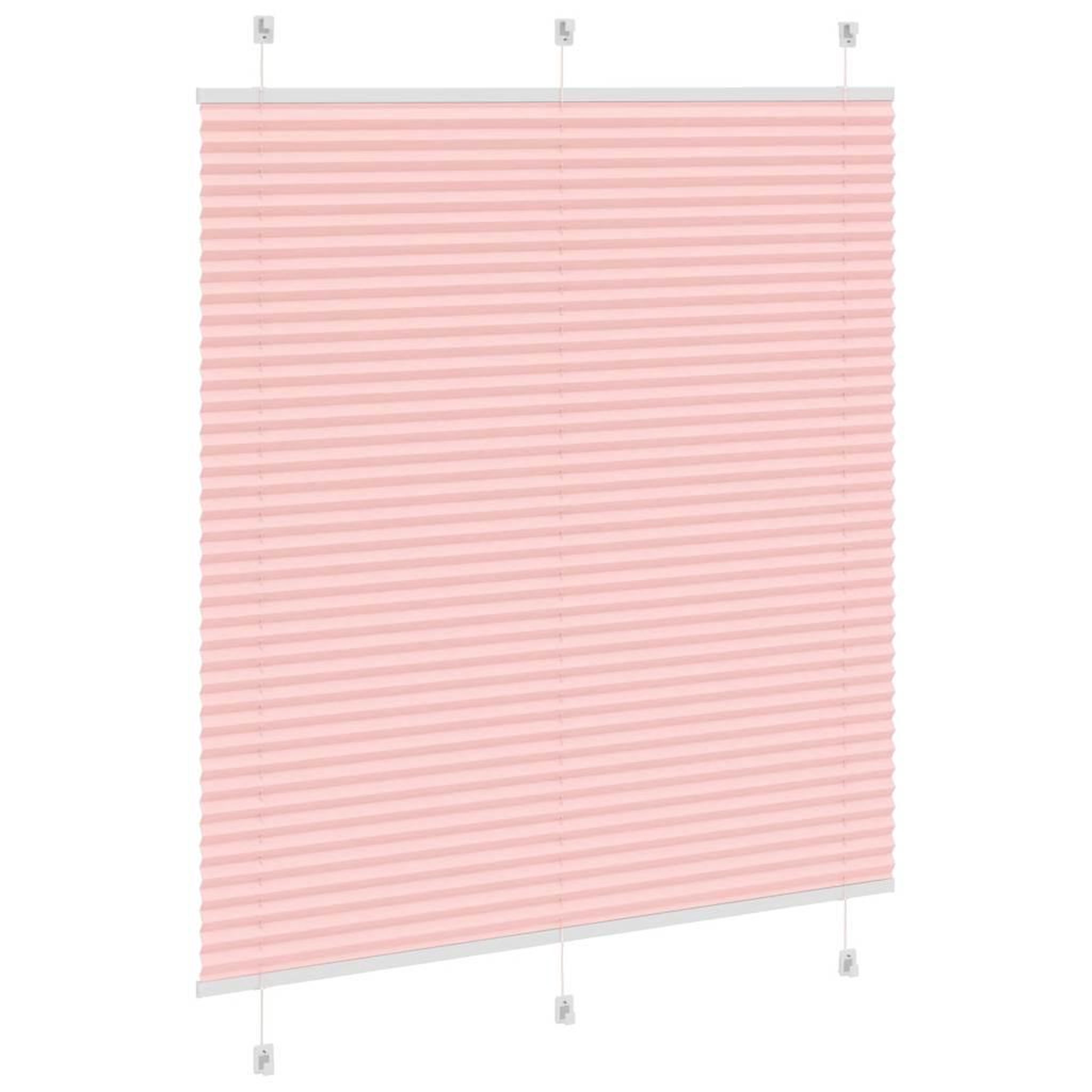 Voir la diapositive 4 : VIDAXL Store plisse rose 120x150 cm largeur du tissu 119,4cm polyester