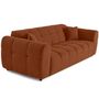 Voir la diapositive 2 : BEST MOBILIER Housse en velours pour canapé déhoussable topaze