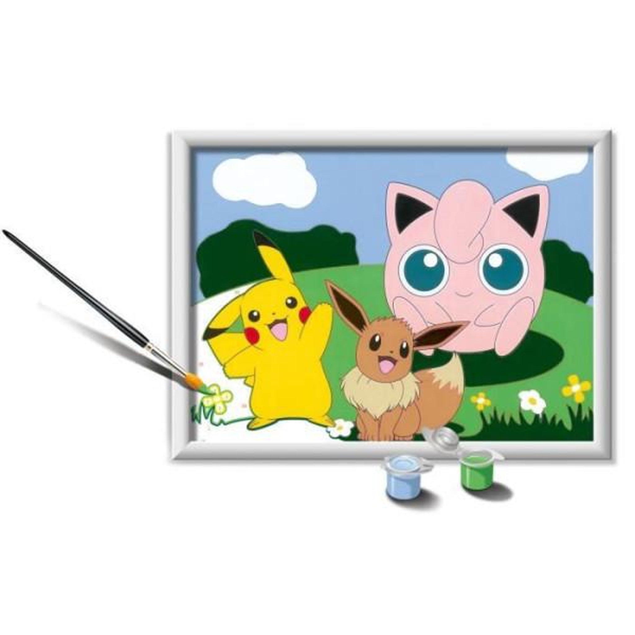 Voir la diapositive 2 : RAVENSBURGER CreArt Kids 18x24cm Pokemon, Kit de peinture par numéros Numéro d'Art, Des 7 ans, 25839, Ravensburger
