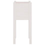 Voir la diapositive 5 : VIDAXL Jardinieres d'exterieur 2 pcs Blanc 31x31x70 cm Bois de pin