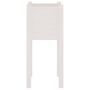 Voir la diapositive 5 : VIDAXL Jardinieres d'exterieur 2 pcs Blanc 31x31x70 cm Bois de pin