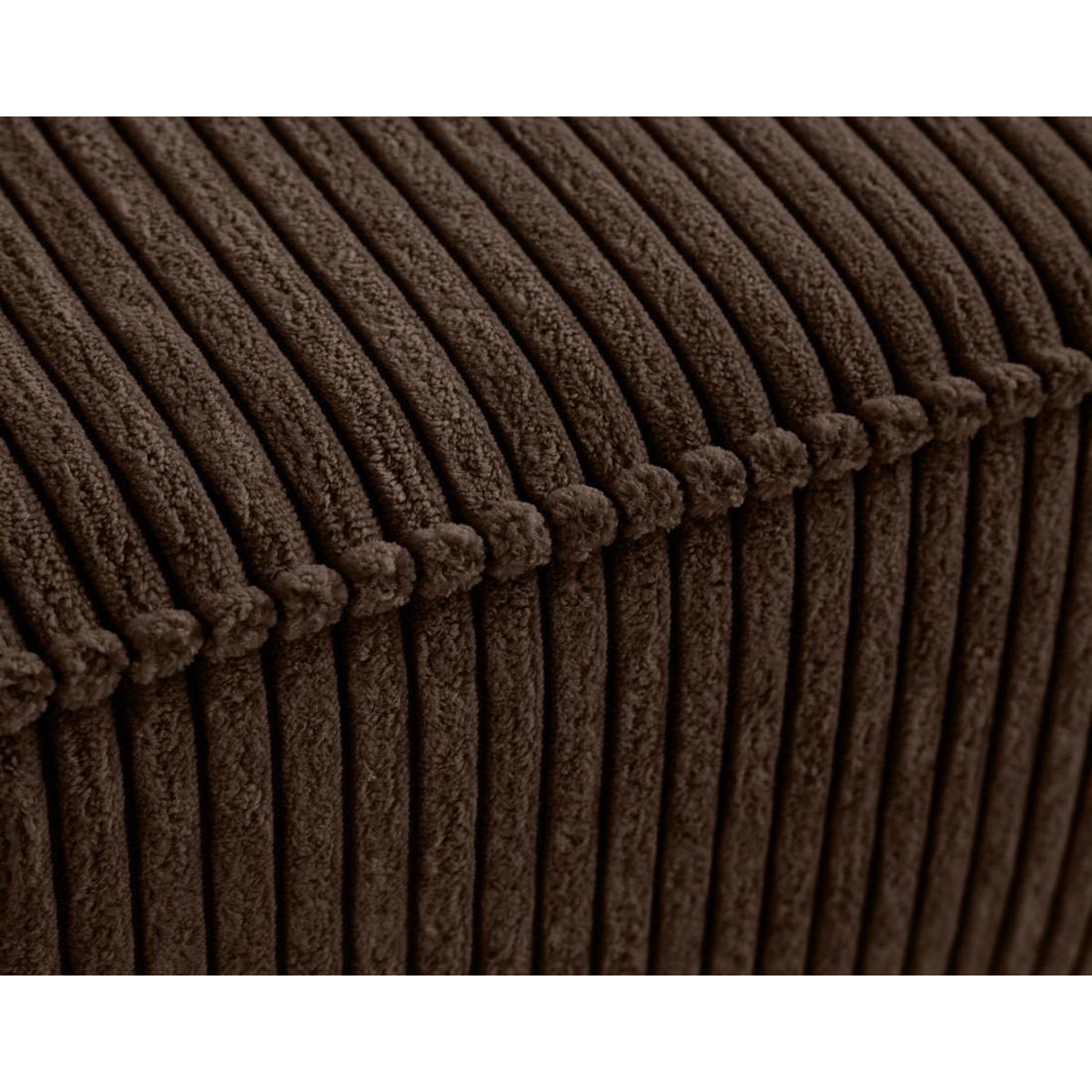 LISA DESIGN Charlie - pouf - pieds hauts - en velours côtelé