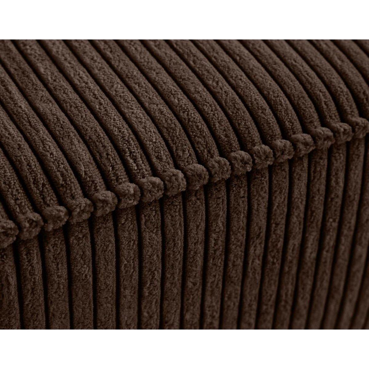 LISA DESIGN Charlie - pouf - pieds hauts - en velours côtelé