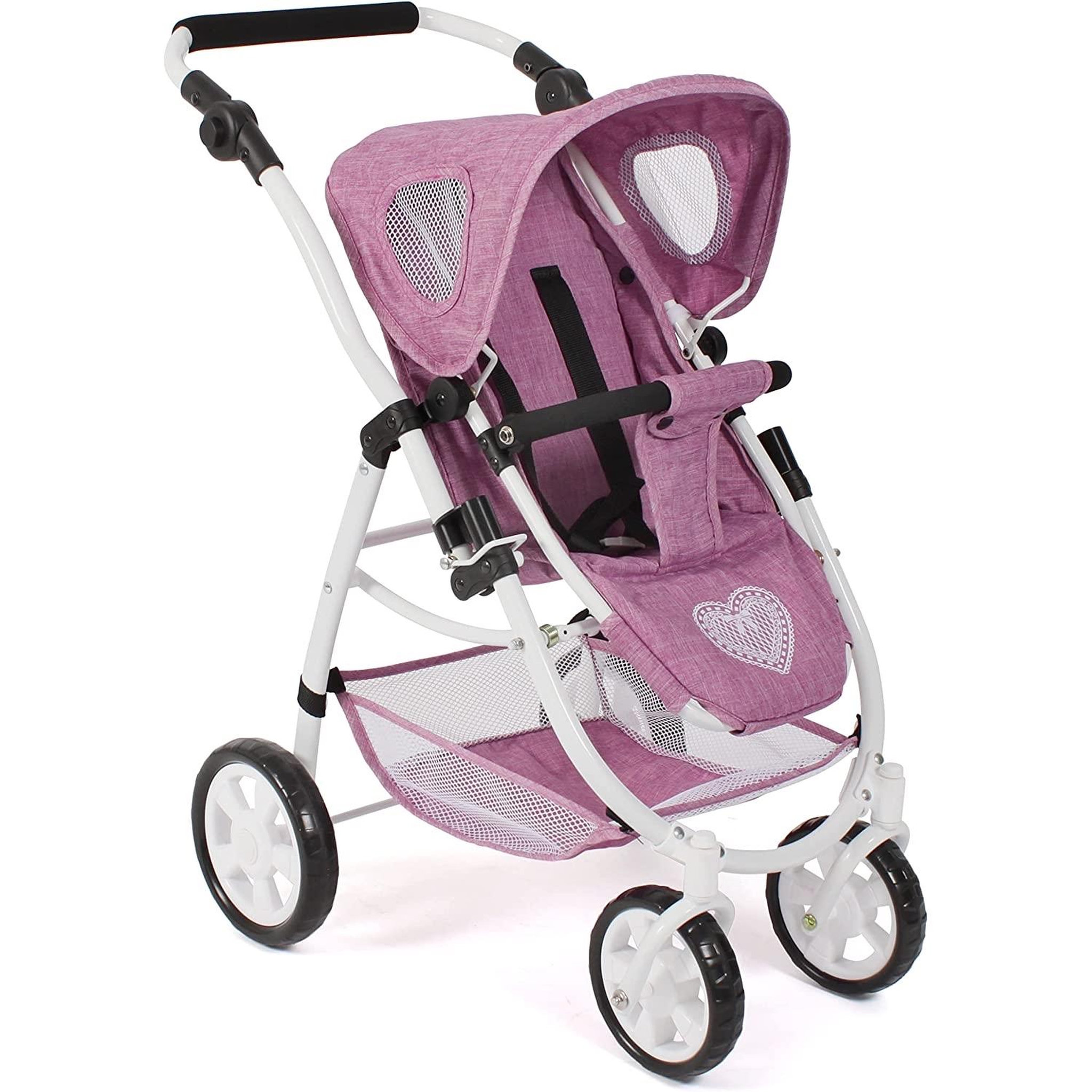 Voir la diapositive 3 : BAYER CHIC 2000 Poussette pour poupées 3 en 1 EMOTION jean rose
