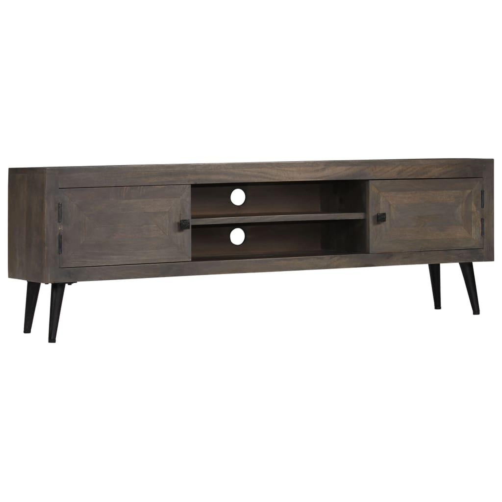 Voir la diapositive 1 : VIDAXL Meuble TV Bois massif de manguier 140 x 30 x 45 cm