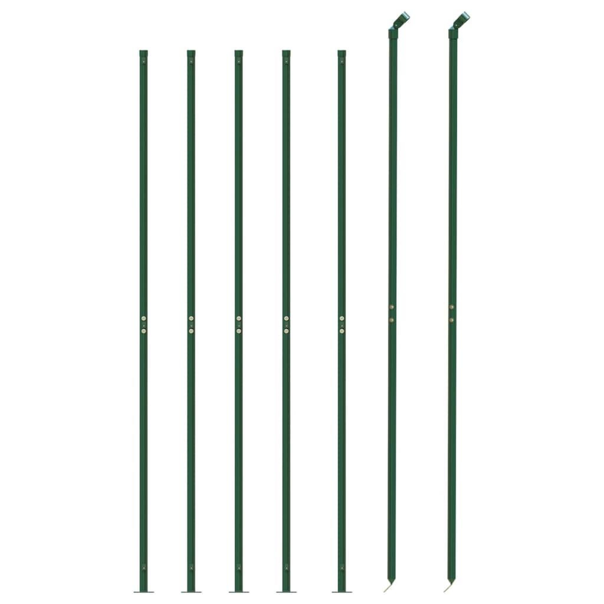 Voir la diapositive 3 : VIDAXL Cloture en treillis metallique avec bride vert 2,2x10 m