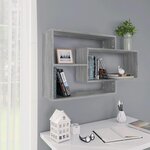 VIDAXL Etagere murale Sonoma gris 104x20x58,5 cm Bois d'ingenierie