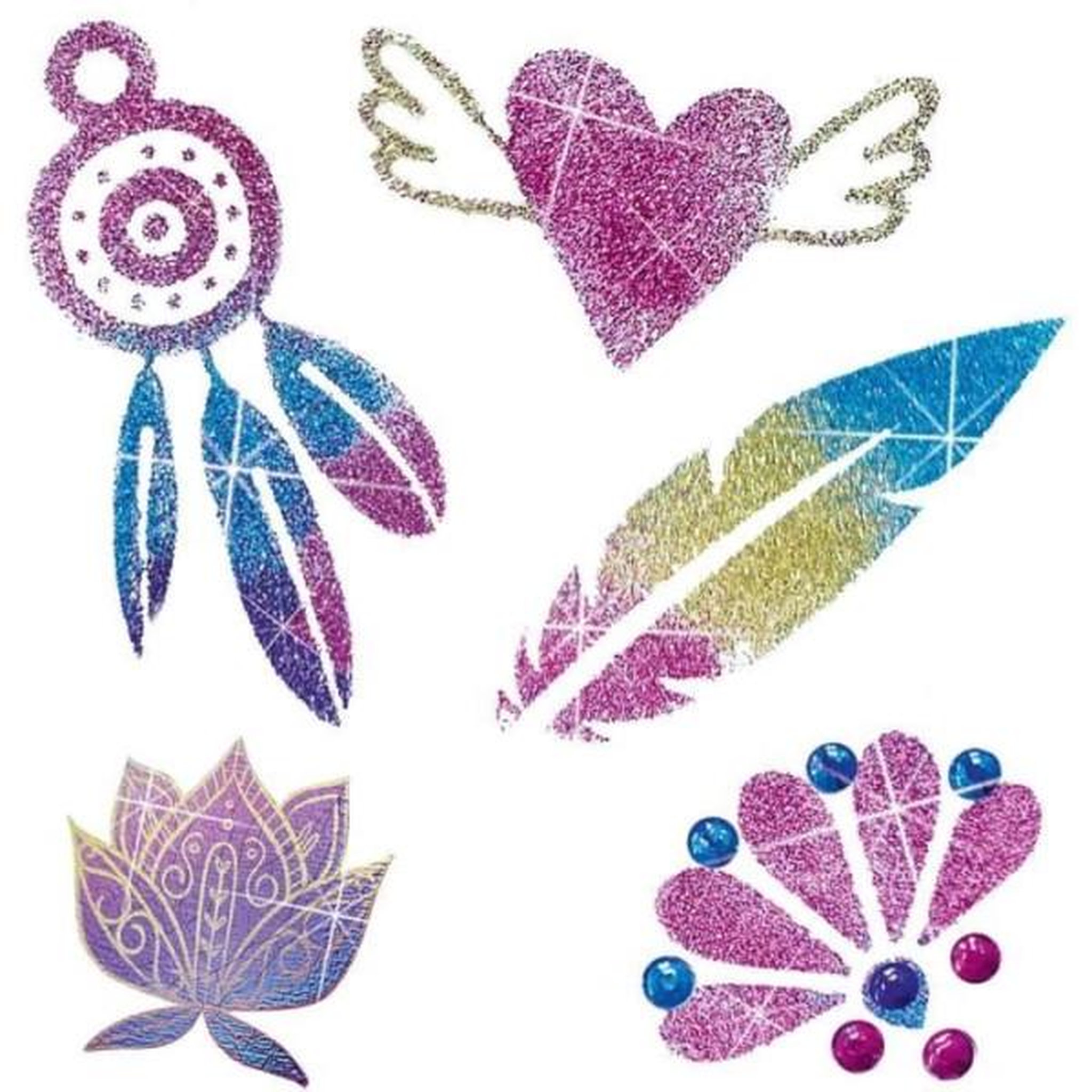 Voir la diapositive 4 : SES Creative Tatouages glamour 3 en 1 - SES CREATIVE - Multicolore - Blanc - Pour enfants des 5 mois