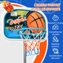 Voir la diapositive 6 : HOMCOM Panier de basket-ball sur pied avec poteau base lestage panneau + ballon + pompe hauteur réglable 1,26 – 1,58 m