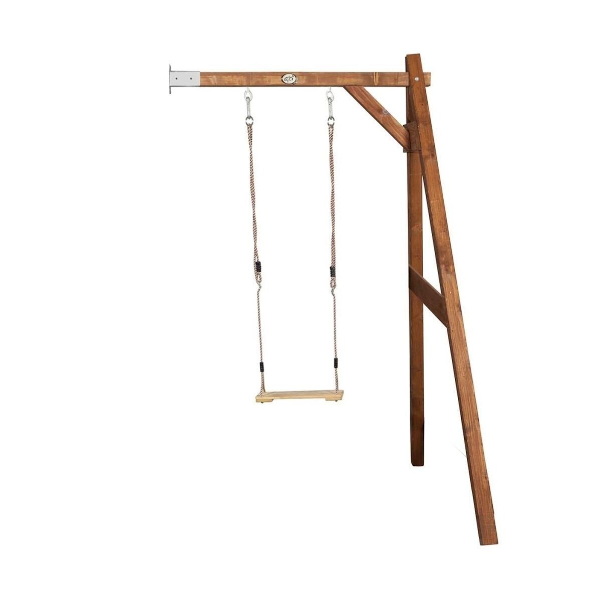 Axi House AXI Portique mural en bois Marron 1 balançoire 160x171x207cm