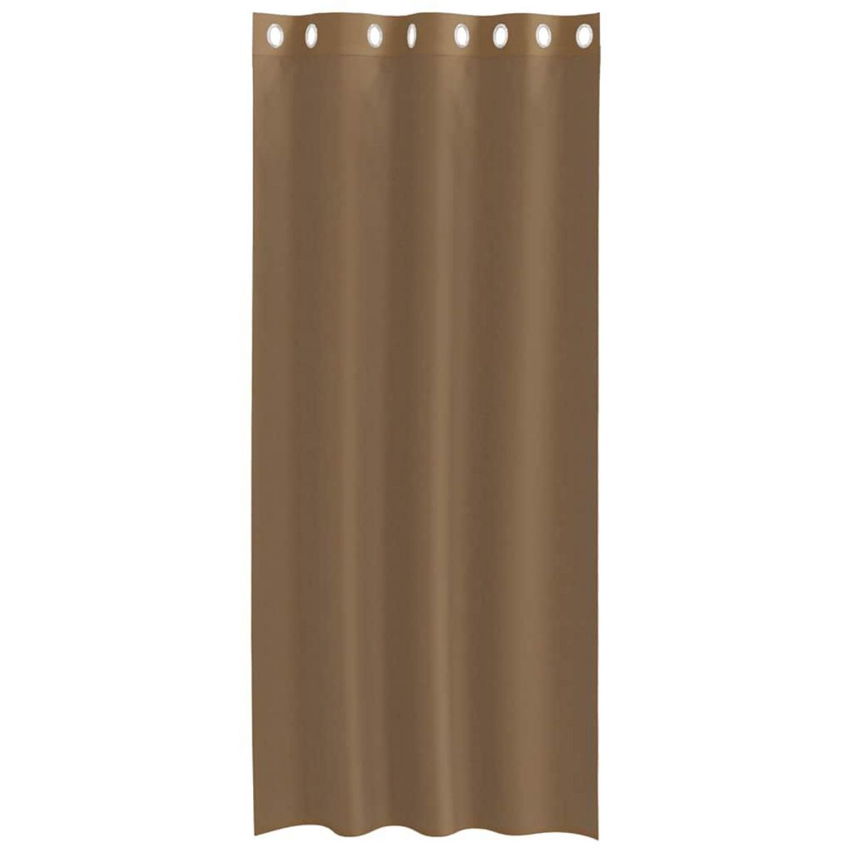 VIDAXL Rideaux en voile avec œillets 2 pcs marron clair