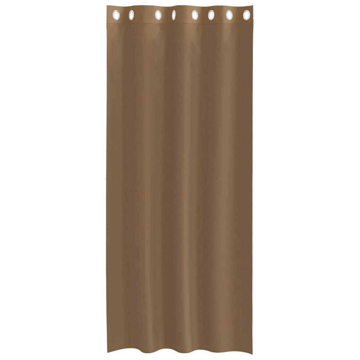 VIDAXL Rideaux en voile avec œillets 2 pcs marron clair