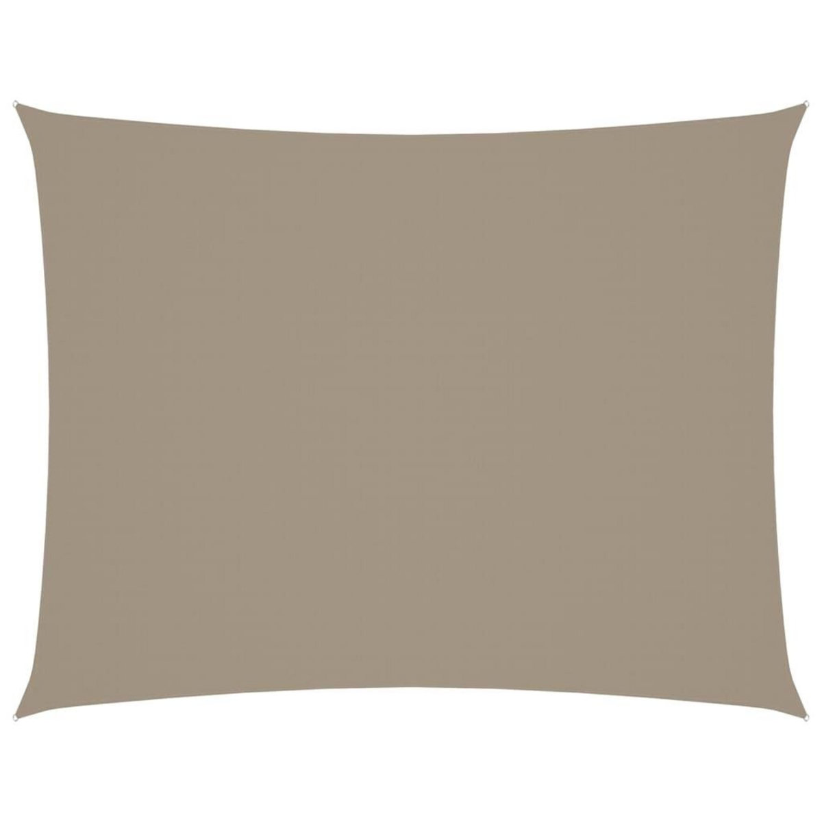 VIDAXL Voile de parasol tissu oxford rectangulaire 4x5 m taupe
