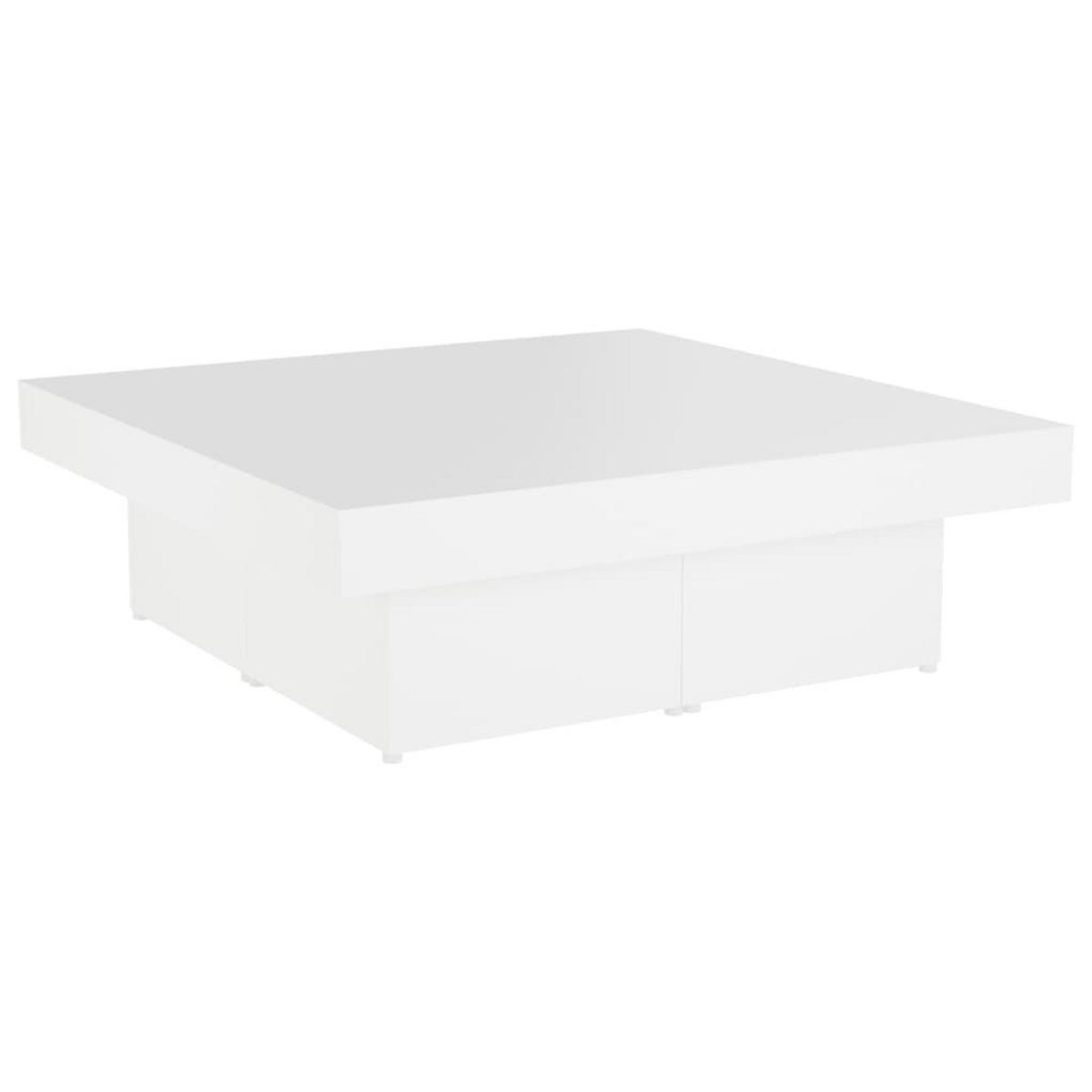 VIDAXL Table basse blanc 90x90x28 cm bois d'ingenierie