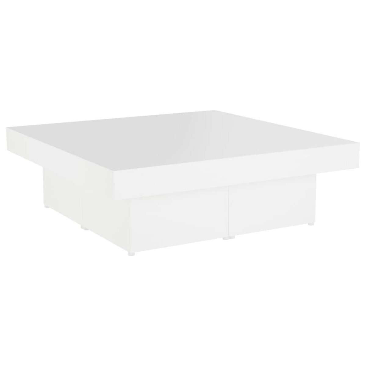 VIDAXL Table basse blanc 90x90x28 cm bois d'ingenierie