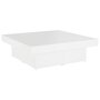 Voir la diapositive 2 : VIDAXL Table basse blanc 90x90x28 cm bois d'ingenierie