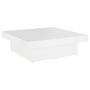 Voir la diapositive 2 : VIDAXL Table basse blanc 90x90x28 cm bois d'ingenierie