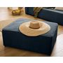 Voir la diapositive 2 : BEST MOBILIER Topaze - pouf - en velours côtelé plat
