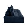 Voir la diapositive 3 : LISA DESIGN Marisol - canapé modulable droit 3 places - velours texturé