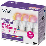 WIZ Ampoule LED connectée E27 Couleur 60W pack de 3