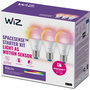 Voir la diapositive 1 : WIZ Ampoule LED connectée E27 Couleur 60W pack de 3