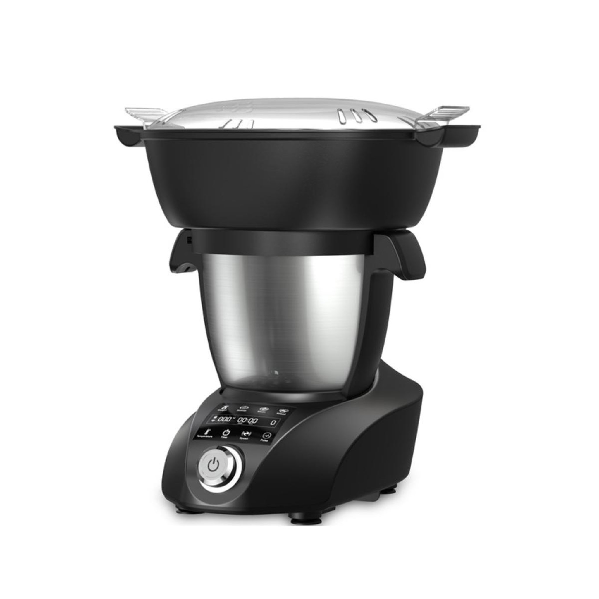 Voir la diapositive 3 : NATURAMIX Robot cuiseur multifonctions 3.5l 1500w noir/inox - MINICOOK