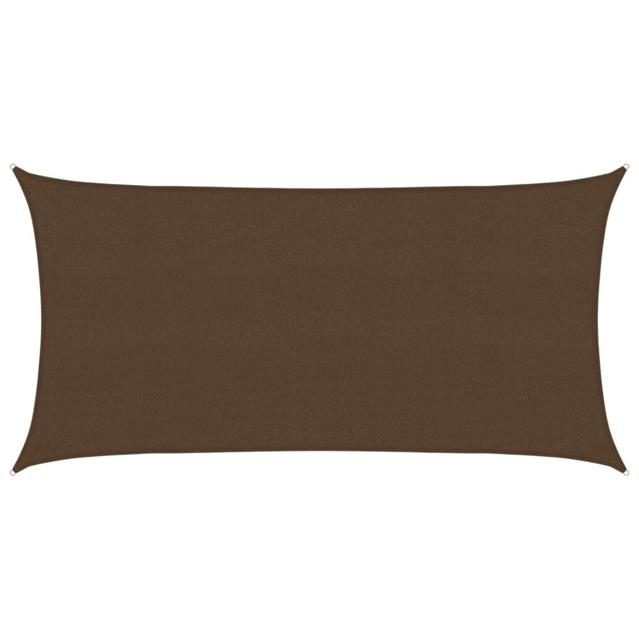 Voir la diapositive 2 : VIDAXL Voile d'ombrage 160 g/m^2 Marron 2,5x4,5 m PEHD