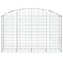 Voir la diapositive 3 : VIDAXL Panier de gabions arque 200x50x120/140 cm Fer galvanise