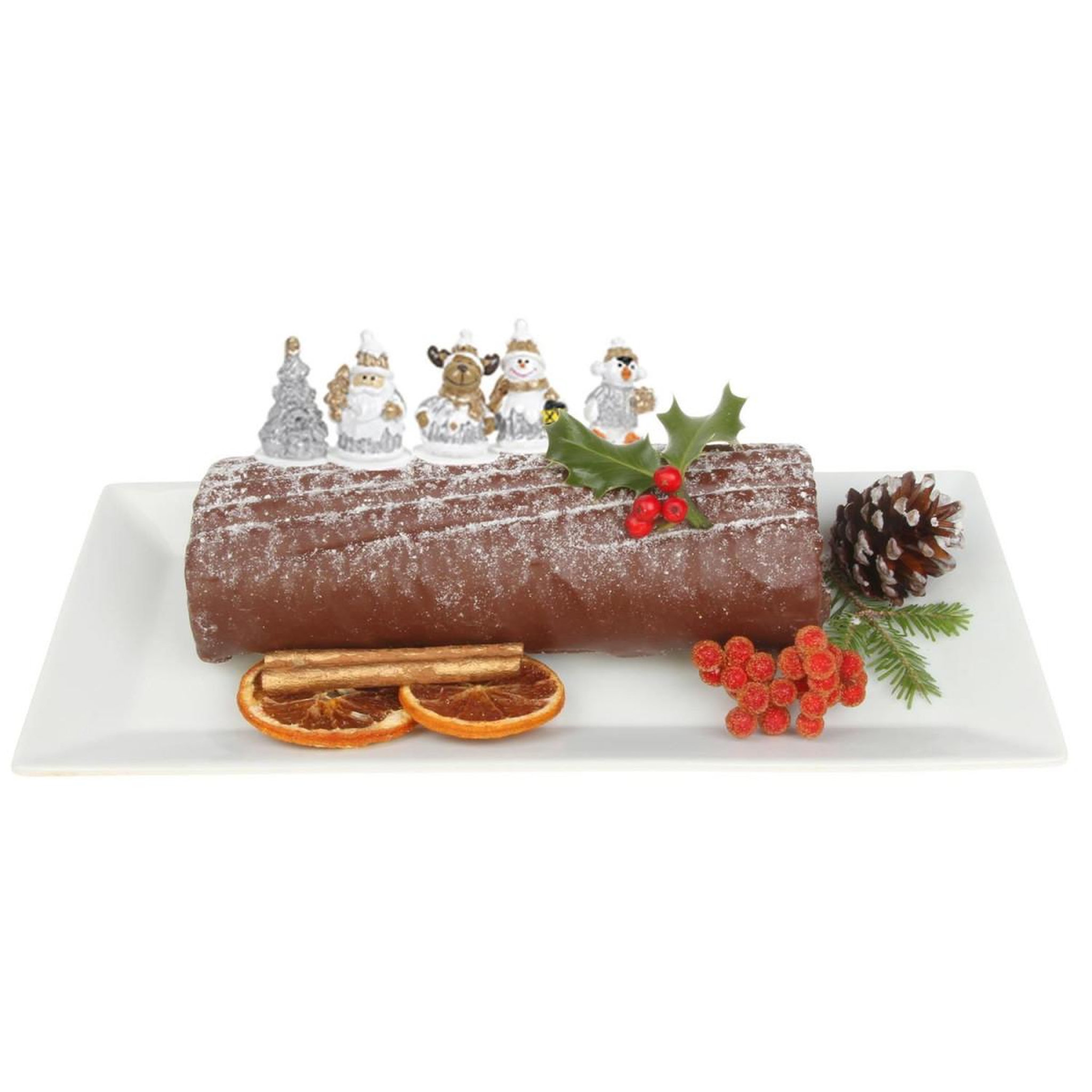 Voir la diapositive 3 : Lily Cook Lot de 5 Décorations de Noël  Gâteaux  6cm Argent