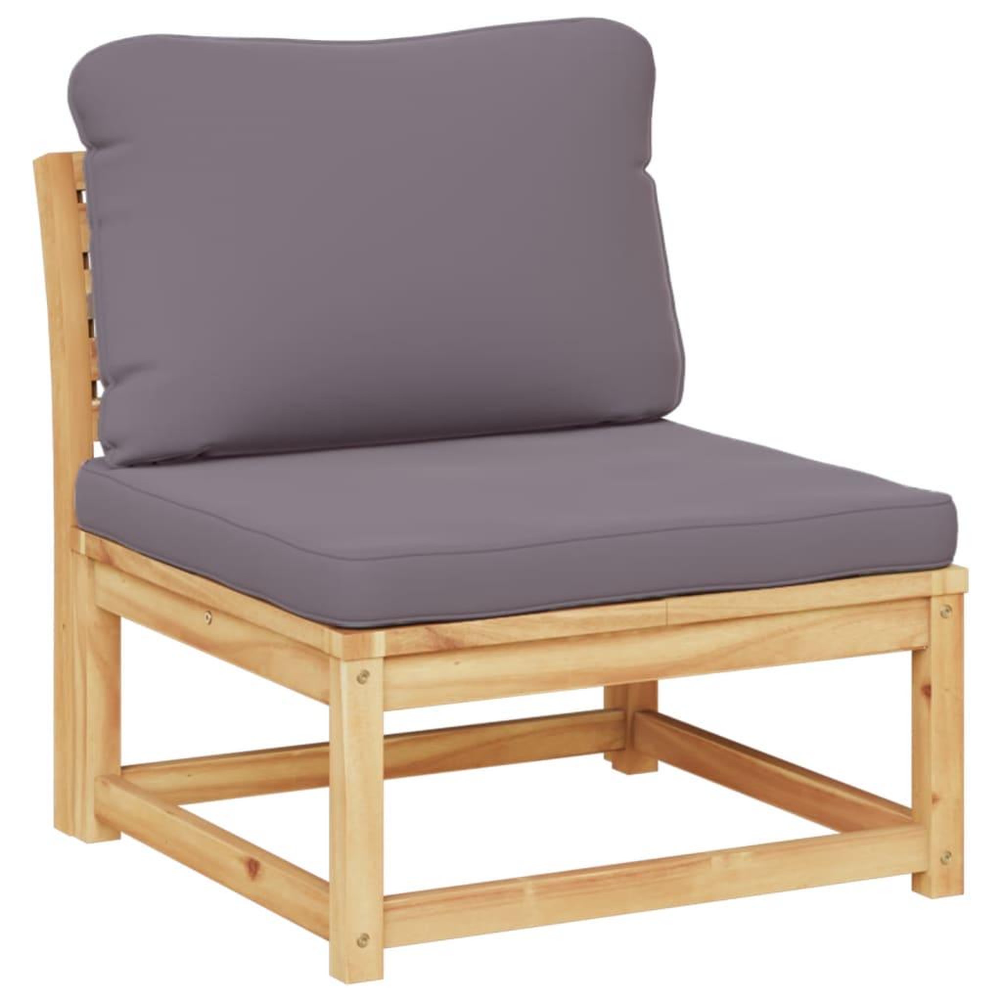 Voir la diapositive 5 : VIDAXL Salon de jardin 4 pcs avec coussins Bois d'acacia solide