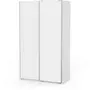Demeyere Armoire GHOST - Décor blanc mat - 2 Portes coulissantes - L.116,5 x P. 59,9 x H. 203 cm - DEMEYERE