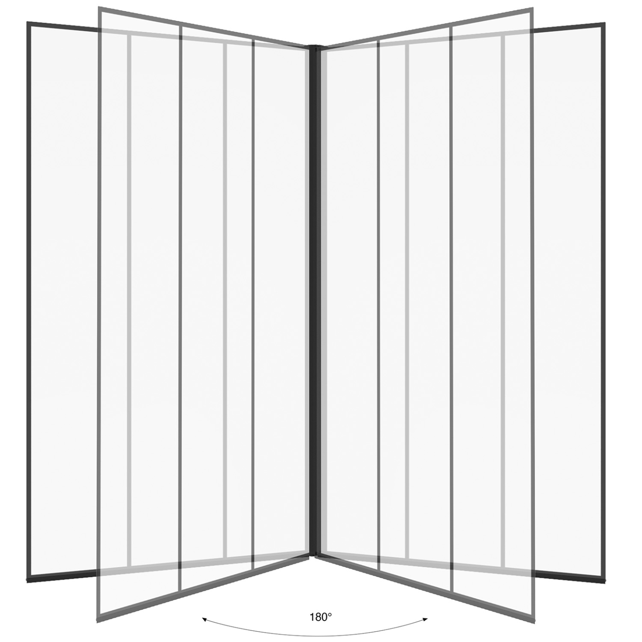 Voir la diapositive 3 : ID MARKET Pare baignoire 1 volet 70x120 cm sérigraphié effet verrière avec profilé en aluminium noir