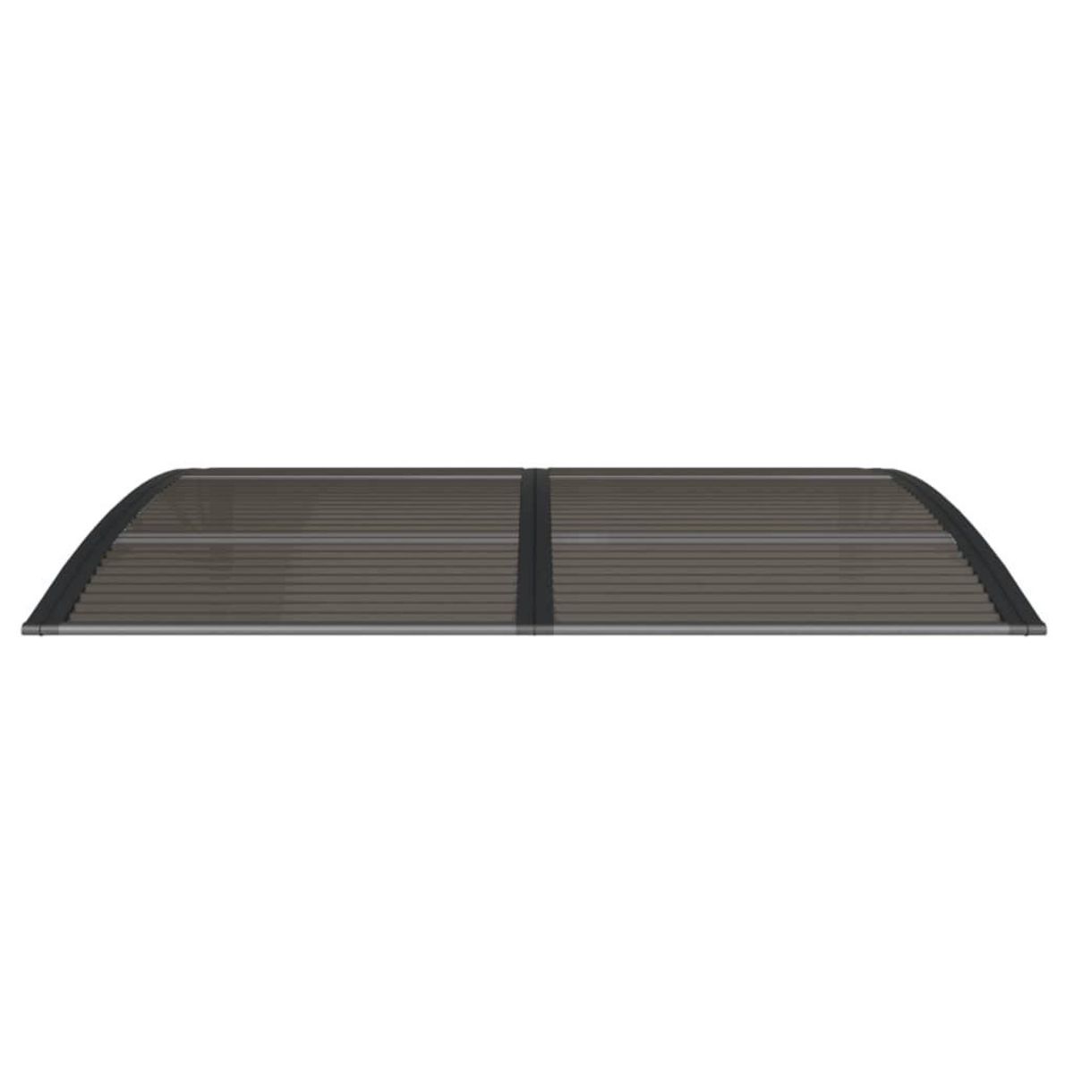 VIDAXL Auvent de porte Noir 150x100 cm Polycarbonate
