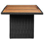 Voir la diapositive 3 : VIDAXL Table a manger de jardin Noir 200x100x74 cm Resine tressee