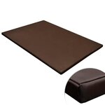 VIDAXL Tapis plat pour chiens Rectangulaire Marron Taille L
