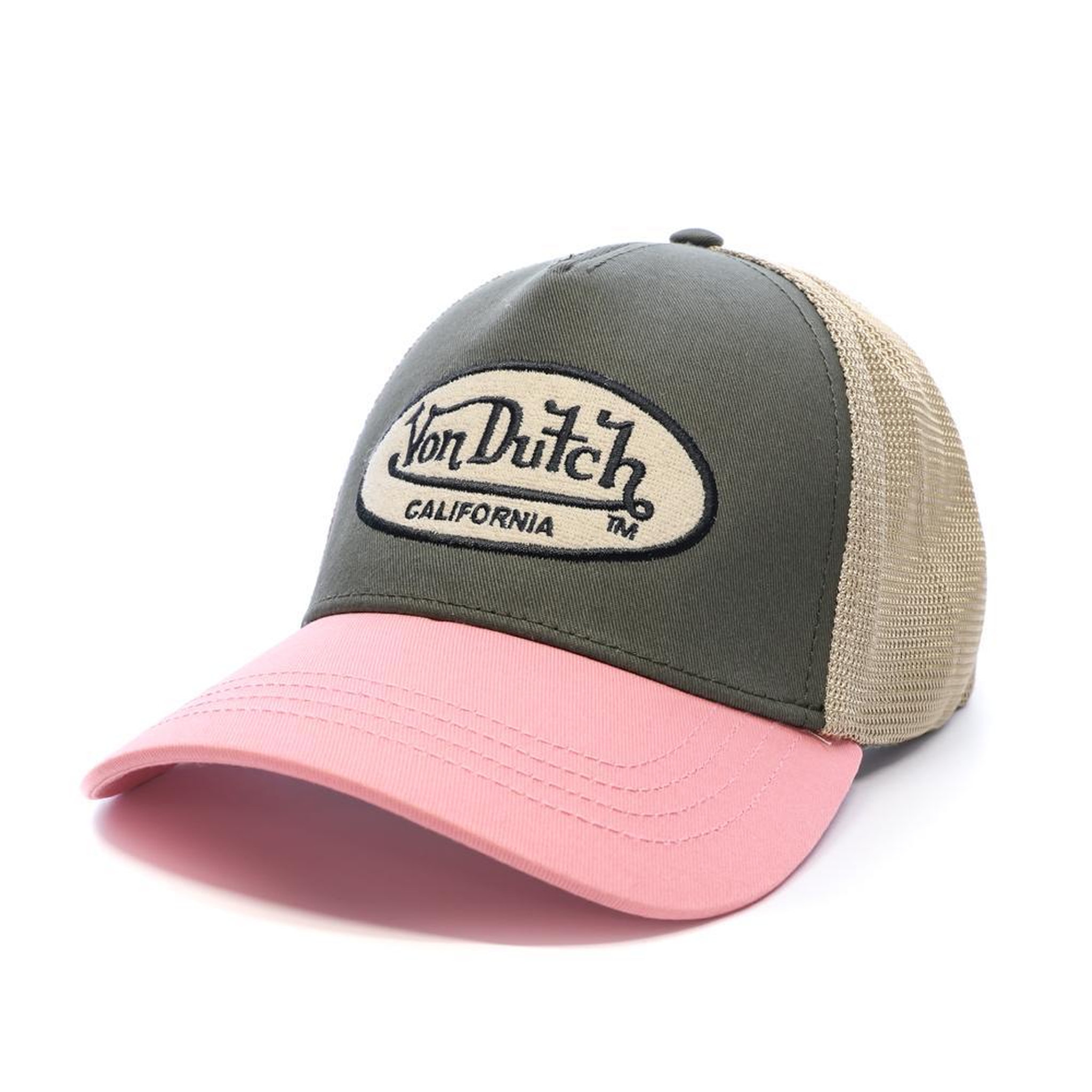 VON DUTCH Casquette Kaki/Rose Homme Von Dutch Ahig. Coloris disponibles : Vert