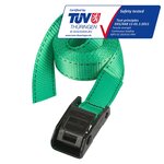 Master lock 3112EURDAT Sangle d'arrimage avec boucle à griffes, Gris, 5m x 25mm Sangle