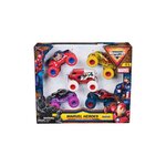 MONSTER JAM Pack de 5 véhicules Monster Jam Marvel Die Cast