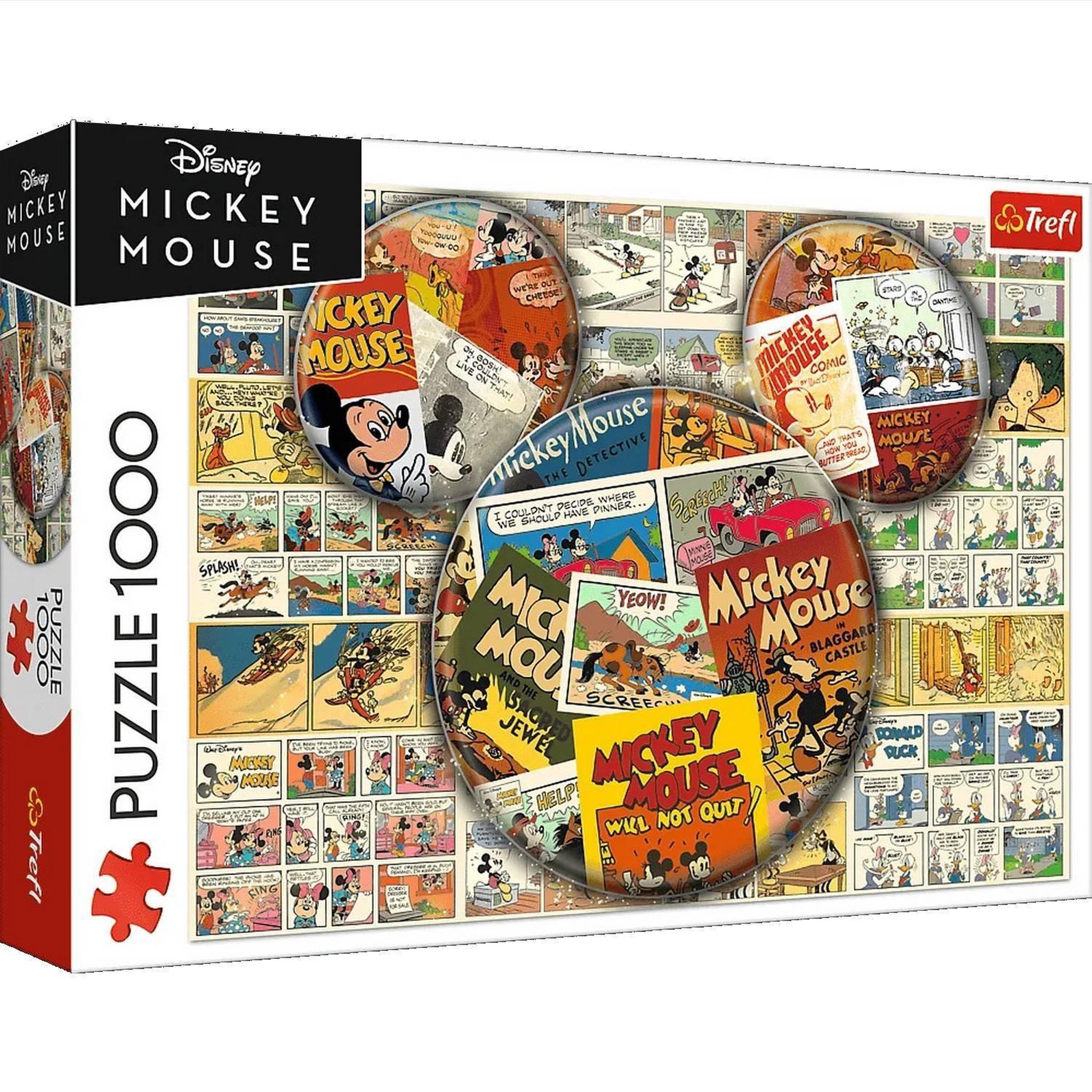 Voir la diapositive 2 : Trefl Puzzle 1000 pièces : Cartoon Mickey Mouse