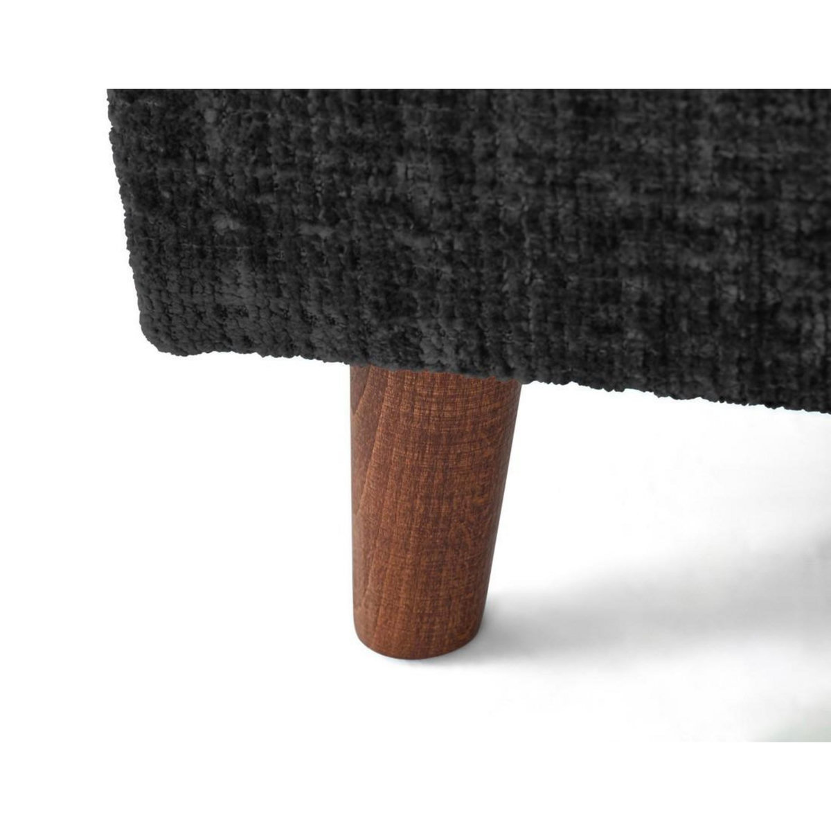 LISA DESIGN Rune - canapé panoramique d'angle gauche 7 places en velours texturé