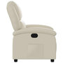 Voir la diapositive 5 : VIDAXL Fauteuil inclinable Creme Similicuir