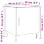 Voir la diapositive 6 : VIDAXL Tables de chevet 2 pcs blanc brillant 40x40x50 cm
