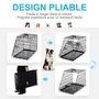 Voir la diapositive 5 : PAWHUT Cage de transport pour chien taille L dim. 76L x 48l x 55H cm métal noir