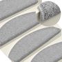 Voir la diapositive 5 : VIDAXL Tapis d'escalier 30 pcs gris clair 65x24x4 cm