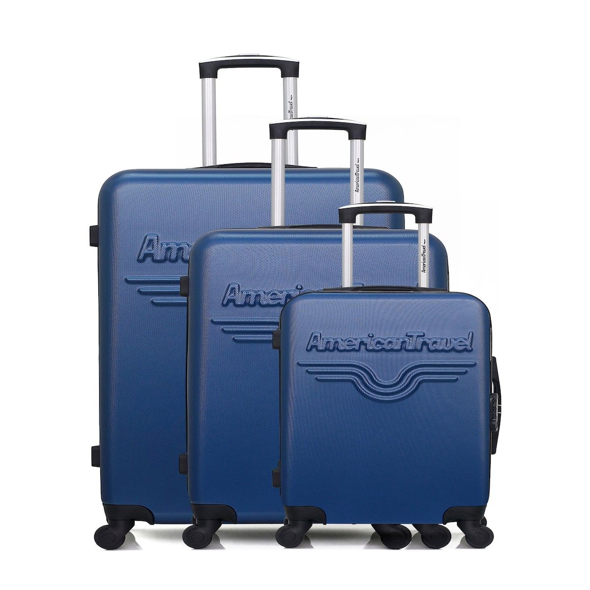 AMERICAN TRAVEL AMERICAN TRAVEL - Set de 3 Valises CHELSEA 75 cm 4 Roues