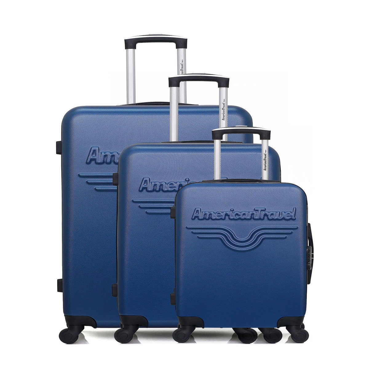 AMERICAN TRAVEL AMERICAN TRAVEL - Set de 3 Valises CHELSEA 75 cm 4 Roues
