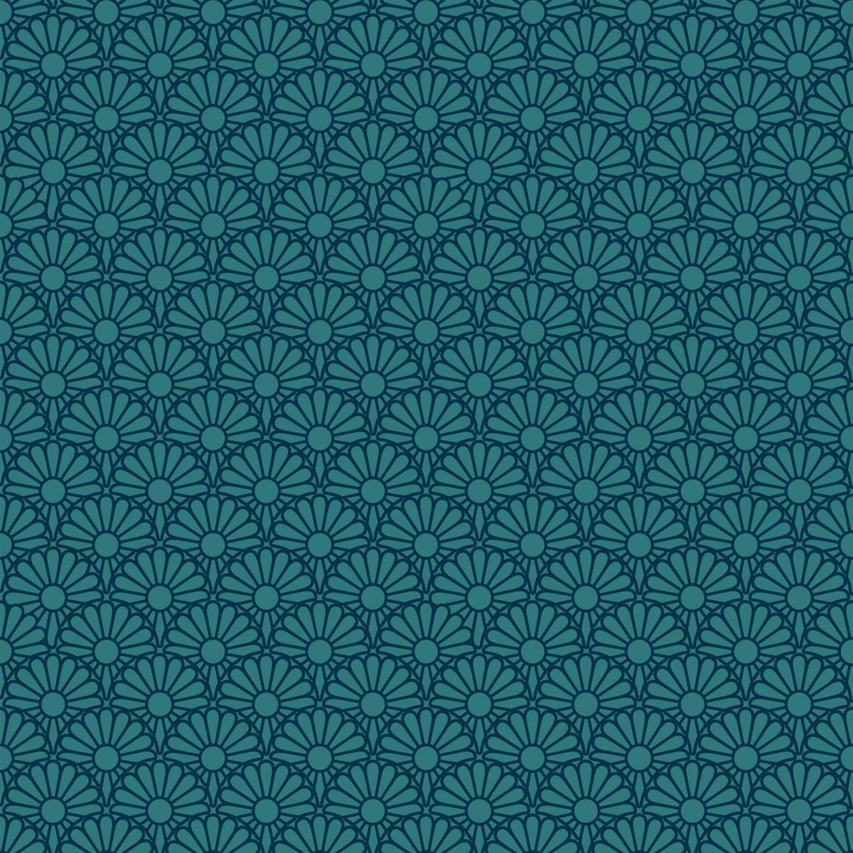 ATMOSPHERA Parure de Lit imprimé Atsuko en 240 x 220 - Bleu